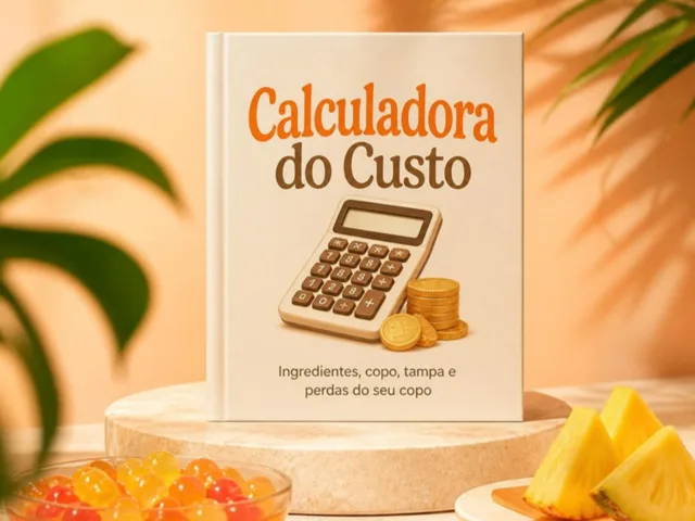 Livro Calculadora do custo do copo (mockup)