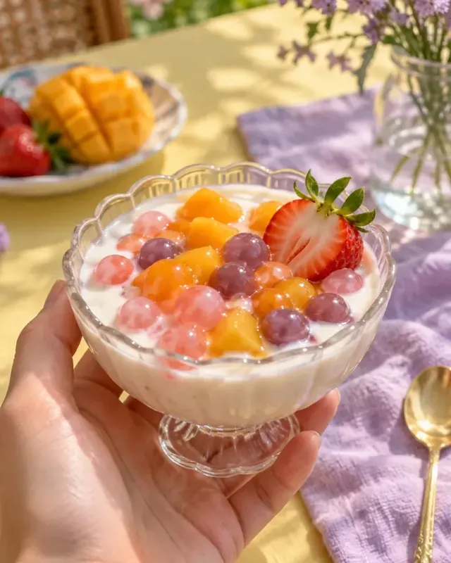 Receita pronta de bubble tea com pérola de fruta, foto 3